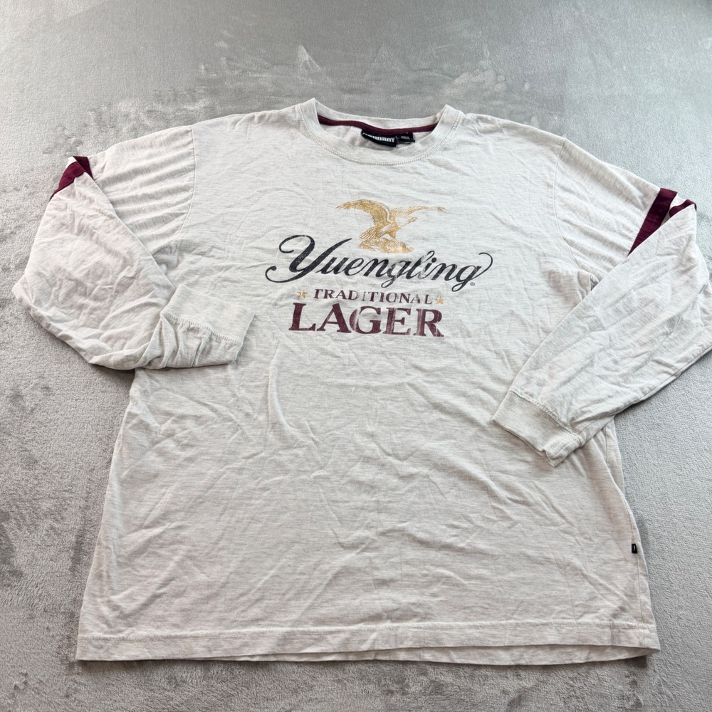 Pennant Yuengling Traditional Lager Women's XL Long Sleeve Shirt Gray Burgundy